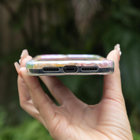 Colorful Retro Oil Painting Printed Flowers Case for iPhone 11, Fashion TPU Shockproof Protective Cover for Girls Women