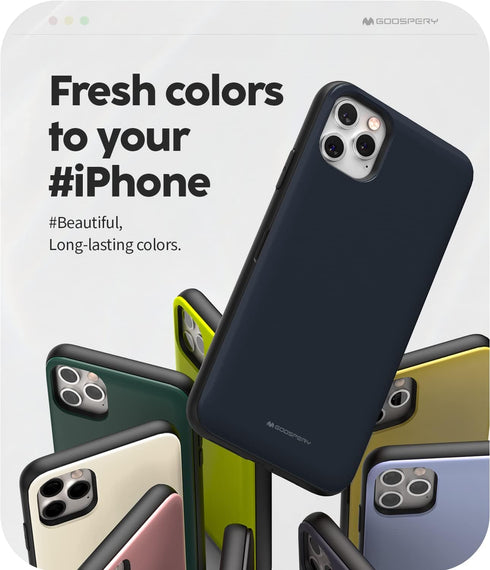 GOOSPERY Magnetic Door Bumper - Navy Compatible with iPhone 11 Pro Max Case, Card Holder Wallet