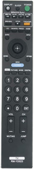 RM-YD023 Replacement Remote Control for Sony TV KDL-32VL140, KDL-32XBR6, KDL-37XBR6, KDL-40V4100, KDL-40W4100