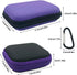 lyfLux Earbud Case - 10 Pieces Square & Rectangular Headphone Cases with Clips for Headphones, SD Cards, Wireless