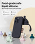 GOODVISH Silicone Case for iPhone 15 Pro, Enhanced Camera Protection, with 2 Screen Protectors, 6.1 inch, Black