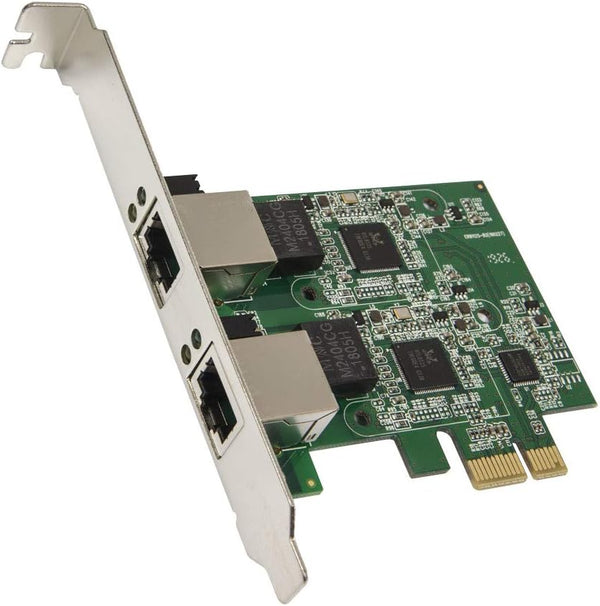 Syba Dual 2.5 Gigabit Ethernet PCI-E Network Expansion Card, RJ45 LAN Adapter, Low Profile Bracket