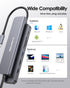 LENTION USB C Hub with 100W Charging, 4K HDMI, Dual Card Reader, USB 3.0 & 2.0 for MacBook Pro/Air, Space Gray