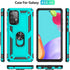 Samsung A52 Case - Galaxy A52 with HD Screen Protector, Military-Grade Ring Holder Kickstand, Shockproof Cover - Green