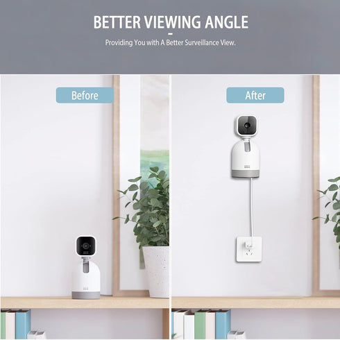 Wall Mount for Blink Mini Pan-Tilt Camera, Black Stainless Steel Bracket for Home/Office Indoor