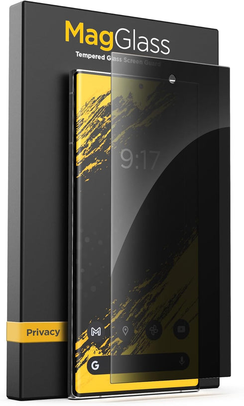 magglass Privacy Guard for Samsung Galaxy S24 Ultra Screen Protector, Anti Spy Tempered Glass Guard with Easy Applicator