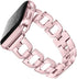 OULUCCI Compatible Apple Watch Bands for Women, 42mm 41mm 40mm 38mm, iWatch Series 10-1, D-Shape Stainless Steel Strap