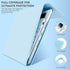 Keyboard Case with Mouse for iPad Pro 13 Inch (2024), Ultra Thin Bluetooth Keyboard with Pencil Holder, Mist Blue