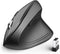 iClever Ergonomic Mouse - WM101 Wireless Vertical Mouse with 6 Buttons and Adjustable DPI for Laptop, Computer, Gray