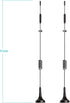 BINGFU 4G 8dBi (2-Pack) 4G LTE Antenna Magnetic Base MIMO SMA Male Antenna Compatible with LTE Wireless CPE Router
