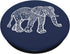 Navy Blue - Elephant Mandala Floral Flower Design PopSockets Swappable PopGrip