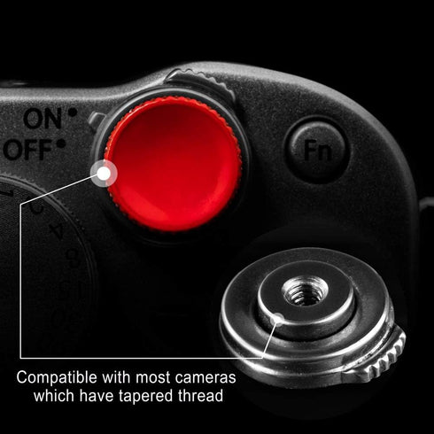 (2 Pack/Red) Camera Shutter Button Upscale and Delicate Soft Shutter Release Button