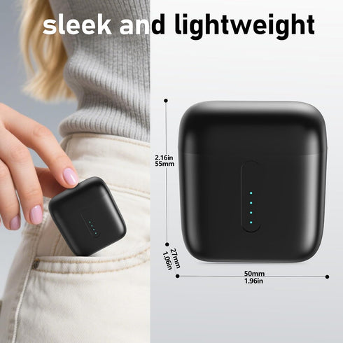 60 Wireless Earbuds, Earbuds with Big Bass Stereo, Lightweight Bluetooth Headphones, Hours Playtime (Black)