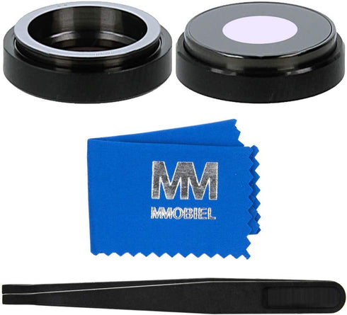 MMOBIEL Back Rear Camera Glass Lens Replacement for iPhone SE 2022 / SE 2020/8 Series, Includes Adhesive, Tweezer,