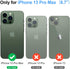 Antsturdy Wallet Case for iPhone 13 Pro Max, RFID Blocking PU Leather Flip Cover with Wrist Strap and Zipper Credit