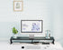 Dual Monitor Stand Riser, Large Wood Monitor Riser for 2 Monitors with Storage, Sturdy Wood & Steel Desktop Organizer