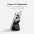 MOFT 13/12 3 MagSafe Wallet Stand for iPhone Series MagSafe Compatible Phone Stand with Viewing Angles, Night Black