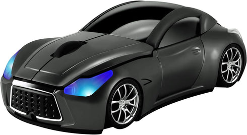 elec Space Cool Sport Car Shape Wireless Mouse - 2.4GHz Optical Cordless Mice with USB Receiver, 1600DPI