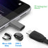 USB C to Micro USB Adapter, USB Type C Female to Micro USB Male Adapter Compatible with Samsung Galaxy S7/S6/S5/S4/S3, Note 5/4/3, Android Phones, Tablets and Other microUSB Devices (Grey)