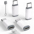 4 Pack Lightning to USB C Adapter for iPhone 15/15 Pro Max Plus, Samsung S23, Type C Charger