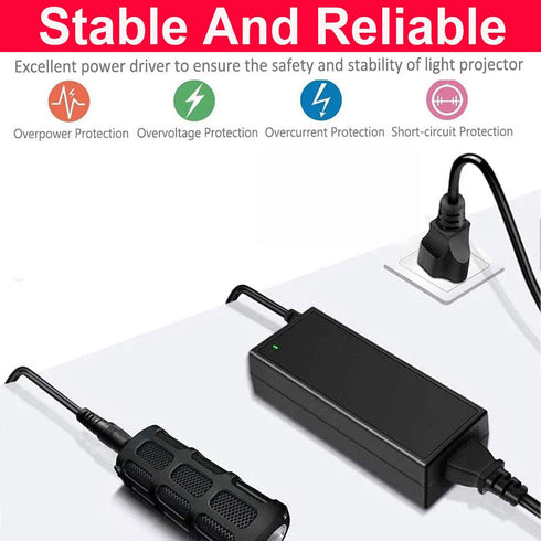 HAASHADA 24V 100-240V 24V 12A 288 Power Supply, Power Transformers, AC to DC Power Supply LED Adapter, Watt Max