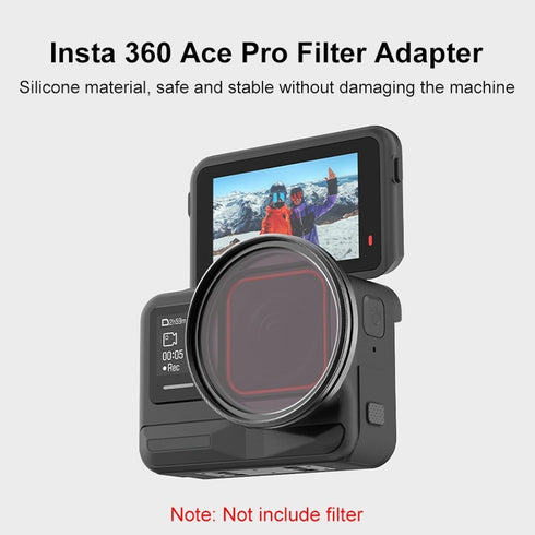 Lens Filter Holder for insta360 Ace Pro, Metal Camera Filter Holder Compatible with 49mm Filters