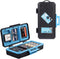 LENSGO Camera Battery Memory Card Case, Water-Resistant Hard Protector for 3 Batteries, 3 XQD, 3 CF, 6 SD
