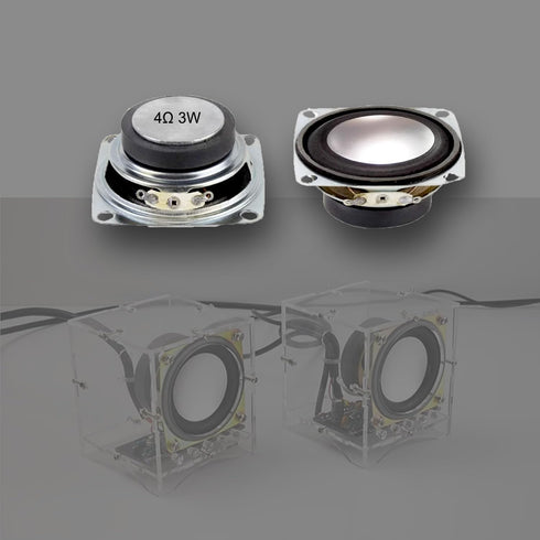 ISolderStore Pack of 2pcs 2" 4Ohm 3W Full Range Audio Speaker Stereo Woofer Loudspeaker for Arduino