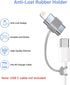 USB C to Lightning Adapter, 4 Pack, 1.8-2.2A 15W Fast Charging, Data Sync for iPhone/iPad, Anti-Lost Loop