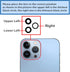 3pcs/Set Rear Camera Lens Covers for iPhone 13 Pro Max, Glass Replacement with Pre-Installed Adhesive + Repair Tool Kit