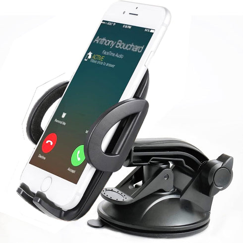 Phone Mount for Car Dash & Windshield - Industrial-Strength Sticky Gel Suction Cup for All Cellphones