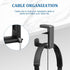 Headphone Holder Under Desk, Gaming Headset Hook with 360-Degree Adjustable Rotating Arm Clamp (Black)