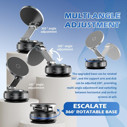 YGDMD 2026 Cups,360 16/15/14/13/12 New Magnetic Car Phone Holder with Vacuum Suction Rotatin Cell Phone Car Mount