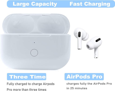 Wireless AirPod Pro 1st & 2nd Generation Charging Case Replacement, Compatible Charger Case with Bluetooth Pairing Sync