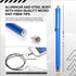 The Friendly Swede Set of 3 Fiber Tip Stylus Pens for Touch Screens, Stylus Pen for iPad, Retail Packaging, Includes 6