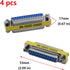 Antrader 4-Pack DB25 25 Pin Female to Female Mini Gender Changer Coupler Adapter