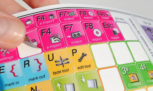 Adobe Premiere Keyboard Stickers Laminated MATT (11.5 x 13 mm) New