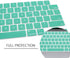 Stylish Keyboard Cover Silicone Protective Skin for MacBook Pro 14" 16" & Air 15" Clover Green