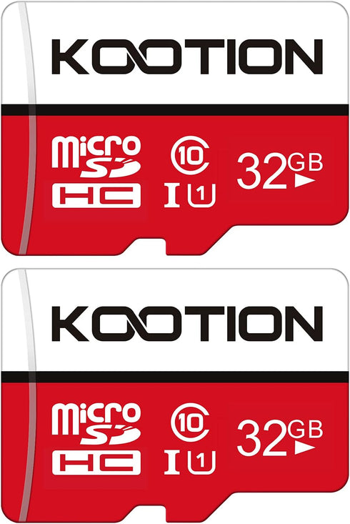 KOOTION 32GB Micro SD Card 2-Pack, Class 10 Micro SDHC UHS-I Memory Card, High Speed TF Card