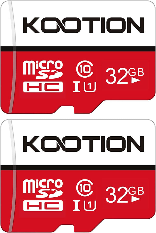 KOOTION 32GB Micro SD Card 2-Pack, Class 10 Micro SDHC UHS-I Memory Card, High Speed TF Card