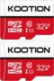KOOTION 32GB Micro SD Card 2-Pack, Class 10 Micro SDHC UHS-I Memory Card, High Speed TF Card