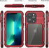 WIFORT Waterproof Case for iPhone 13 Pro, Metal Rugged Full Body Shockproof Aluminum Cover with Built-in Screen
