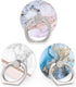 Bonoma 3-Pack Cell Phone Ring Holder Stand, 360 Rotation Universal Grip Compatible with Smartphones and Tablets, Marble