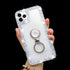 Bonitec 3D Glitter Sparkle Bling Case with Metal Finger Ring for iPhone 12 Pro Max, Luxury Shiny Crystal Cover
