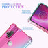 Motorola One Hyper Case - Clear Cute Gradient Slim Anti Scratch TPU Cover, Shockproof Protective Case for Moto One Hyper