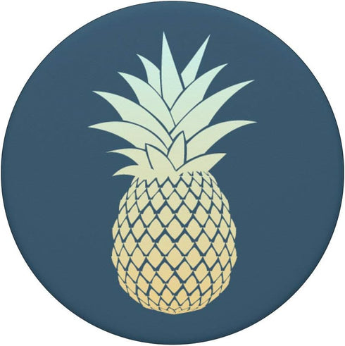 Yellow Cyan Blue Beach Hawaii Summer Pineapple Gradient PopSockets PopGrip