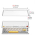Geekria 75% Knob Keyboard Dust Cover, Clear Acrylic Cover for 84 Keys Wireless Keyboard, Compatible with EPOMAKER TH80