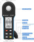 HoldPeak Illuminance Light Meter with Bluetooth, Digital Lux Foot Candles Meter, Lumen Meter for Plants, Home & Office