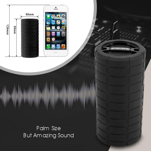 Bluetooth Wireless Speaker, MakeTheOne Portable Waterproof Outdoor Speaker with HiFi Bass (Black)