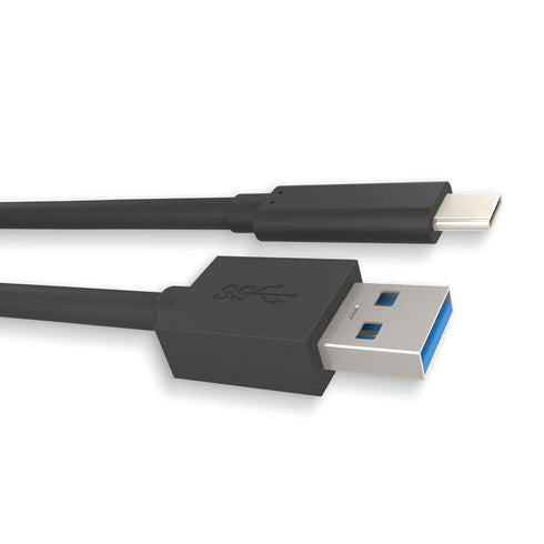 USB3.2 Gen2x1 A to C Cable, USB-A to USB-C, 10Gbps High Speed Data Transfer, USB Charging Cable, 2 meters, Black